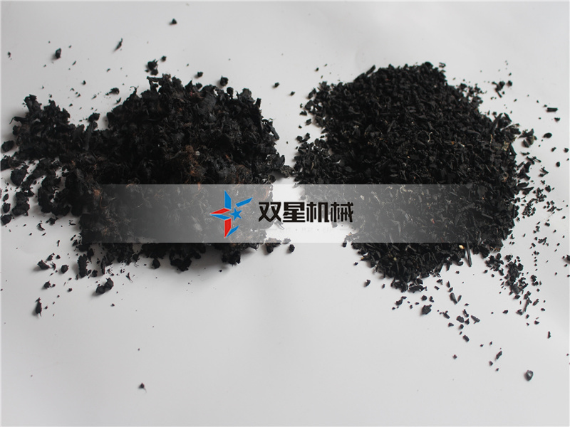 橡膠粉碎機(jī)粉碎后的膠粒