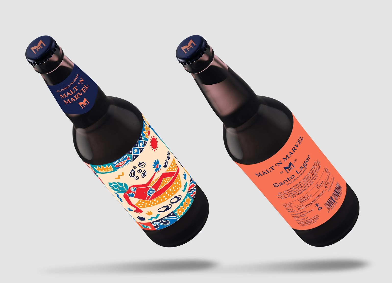 插畫(huà)形式啤酒包裝設(shè)計(jì)(圖7)