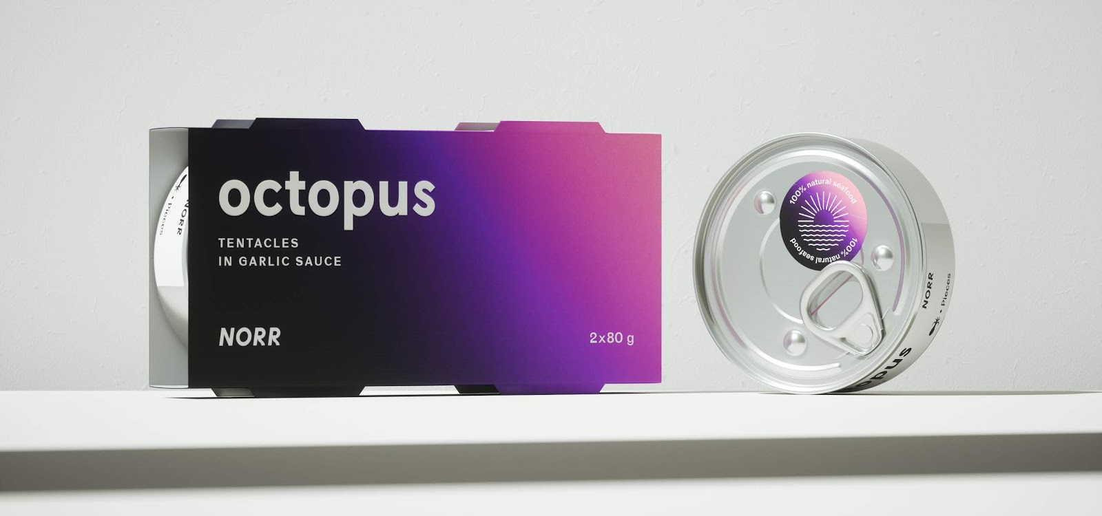 海鮮食品罐頭包裝設(shè)計(jì)(圖2)