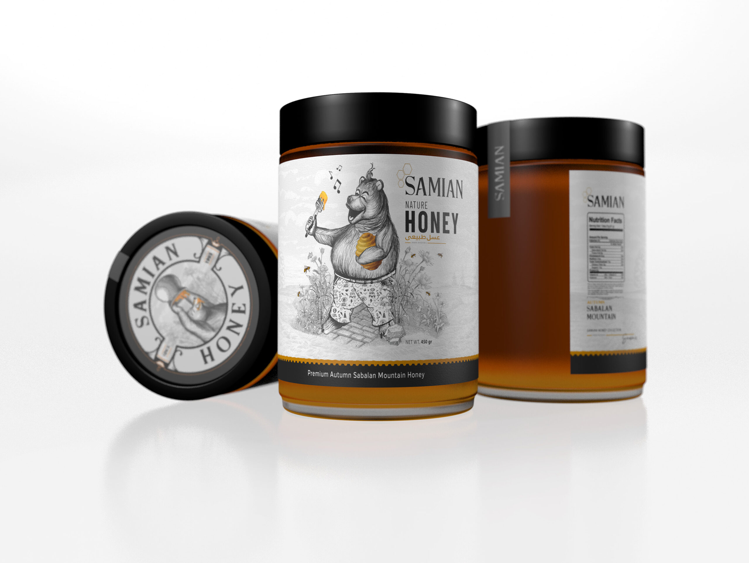 鉛筆素描畫(huà)的蜂蜜包裝設(shè)計(jì)與眾不同(圖4) 鉛筆素描畫(huà)的蜂蜜包裝設(shè)計(jì)與眾不同(圖4)