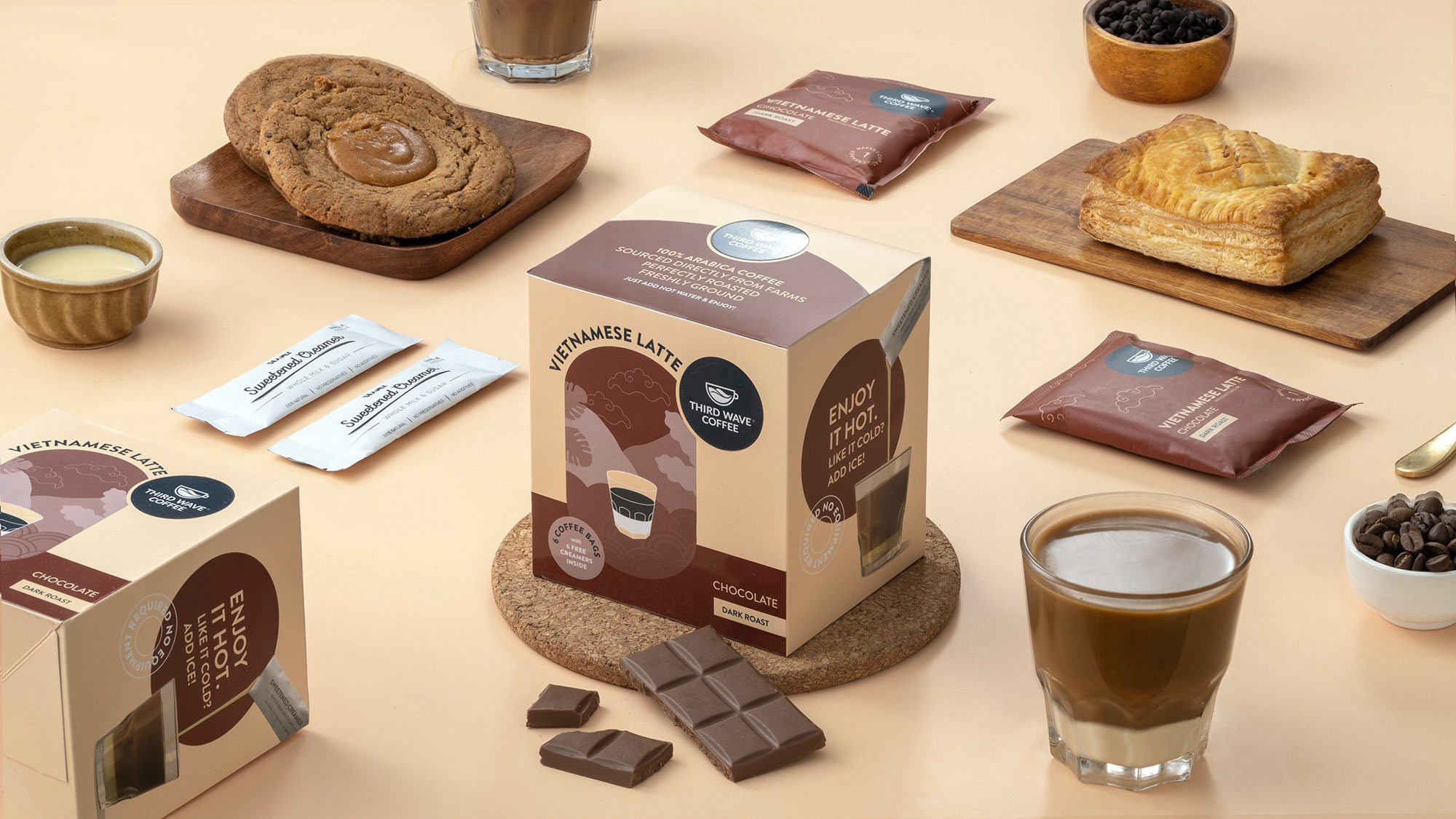 越南拿鐵速溶咖啡包裝這樣設(shè)計(圖5) 越南拿鐵速溶咖啡包裝這樣設(shè)計(圖5)