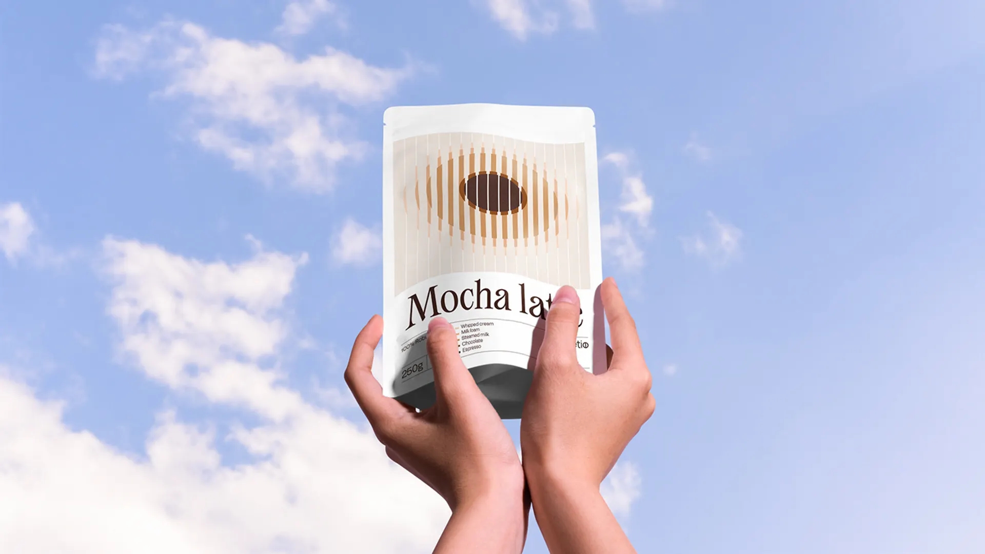 Cafétio精美的咖啡袋包裝這樣設(shè)計突出了飲料的獨特之處(圖1)