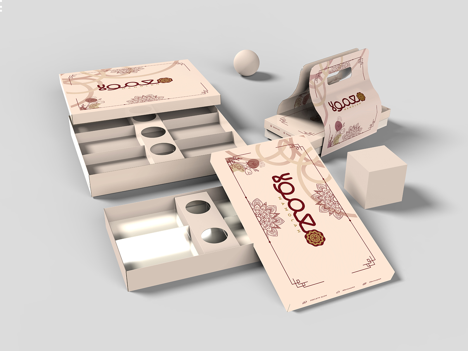 簡(jiǎn)約現(xiàn)代的甜品包裝盒這樣設(shè)計(jì)足以吸引消費(fèi)者的注意力(圖2)