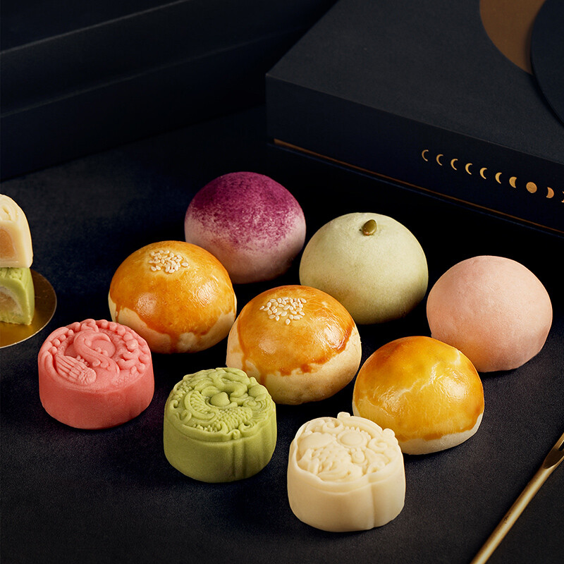 YOTIME 悠享時 悅食團(tuán)圓蘇式月餅禮盒 9餅8味 564g包裝禮盒產(chǎn)品包裝創(chuàng)意設(shè)計欣賞(圖5)