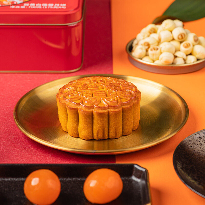 趣香 雙黃白蓮蓉廣式月餅 175g 禮盒裝包裝禮盒產(chǎn)品包裝創(chuàng)意設(shè)計(jì)欣賞(圖5)