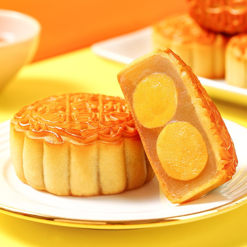 廣州酒家 心意版 七星伴月 8餅4味 廣式月餅 792.5g包裝禮盒產(chǎn)品包裝創(chuàng)意設(shè)計欣賞(圖4)