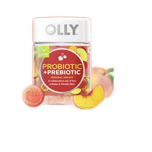 OLLY 益生菌軟糖 桃子味 50粒裝保健產(chǎn)品包裝創(chuàng)意設(shè)計欣賞(圖3)