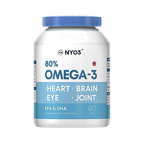 NYO3 80%OMEGA-3 深海魚(yú)油 60粒*7瓶保健產(chǎn)品包裝創(chuàng)意設(shè)計(jì)欣賞(圖1)