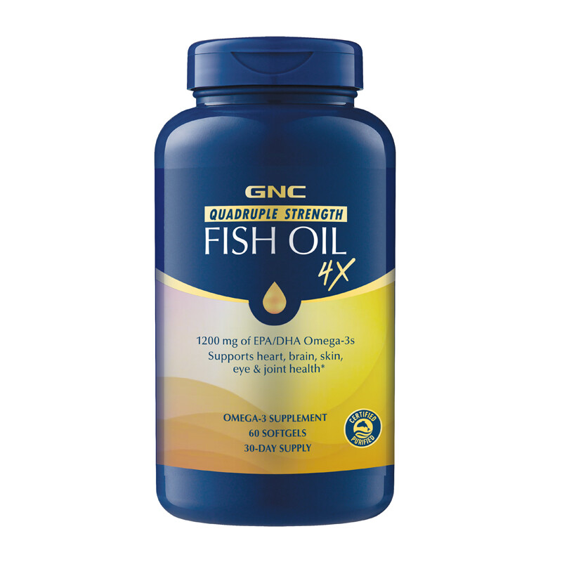 GNC 健安喜 四倍濃縮鉑金魚(yú)油 60粒保健產(chǎn)品包裝創(chuàng)意設(shè)計(jì)欣賞(圖1)