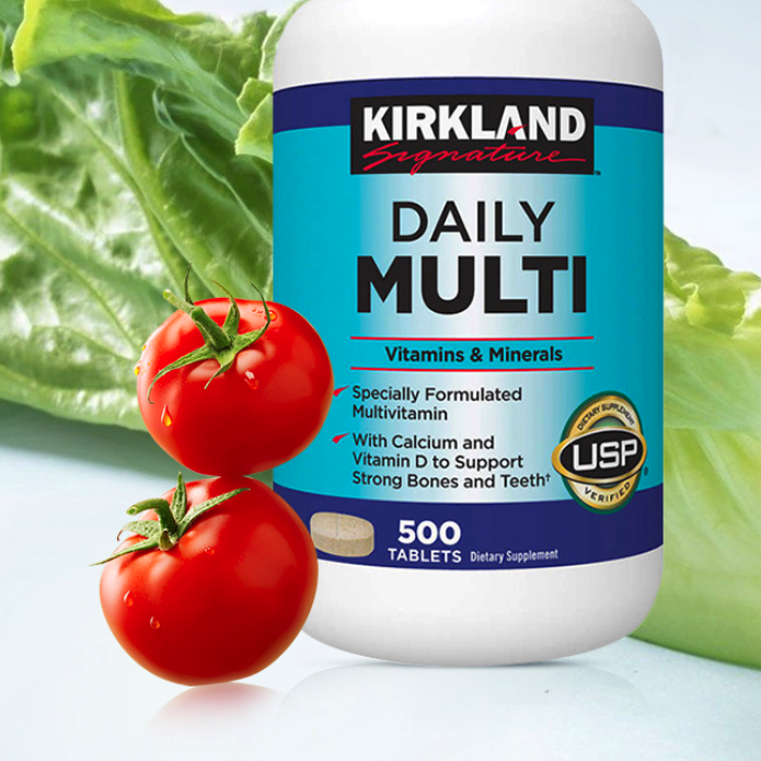 KIRKLAND Signature 科克蘭 復(fù)合維生素 500粒保健產(chǎn)品包裝創(chuàng)意設(shè)計(jì)欣賞(圖4)