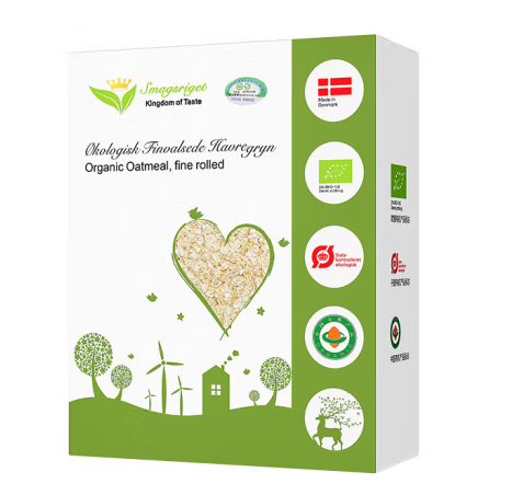 有機(jī)燕麥片包裝盒的設(shè)計(jì)原則(圖1)