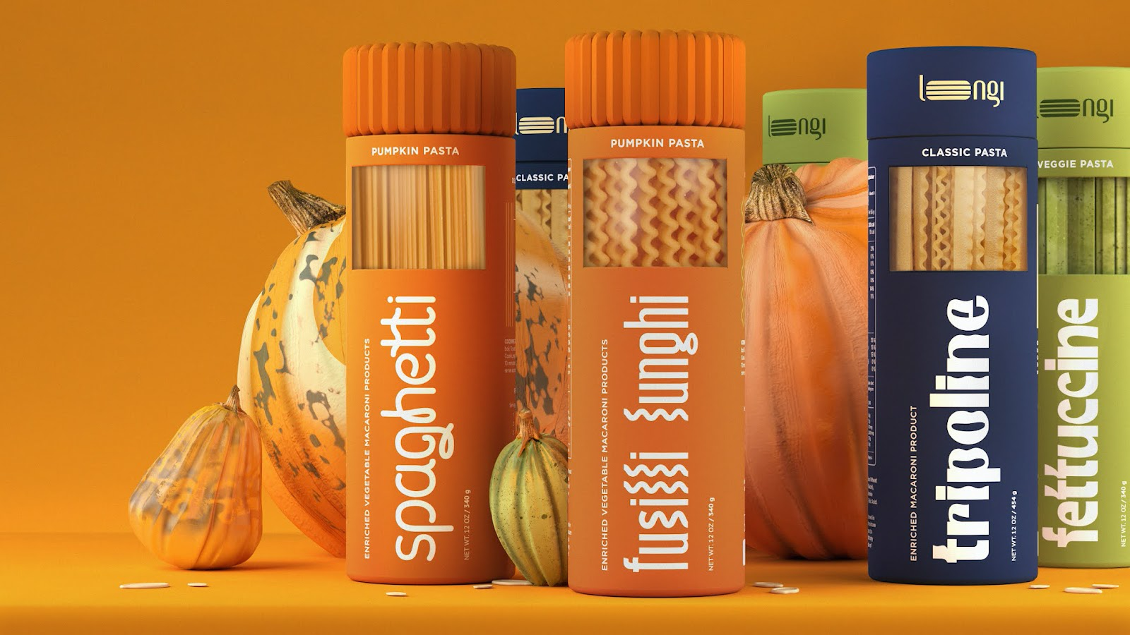 南瓜意面外包裝設(shè)計(jì)欣賞(圖1)