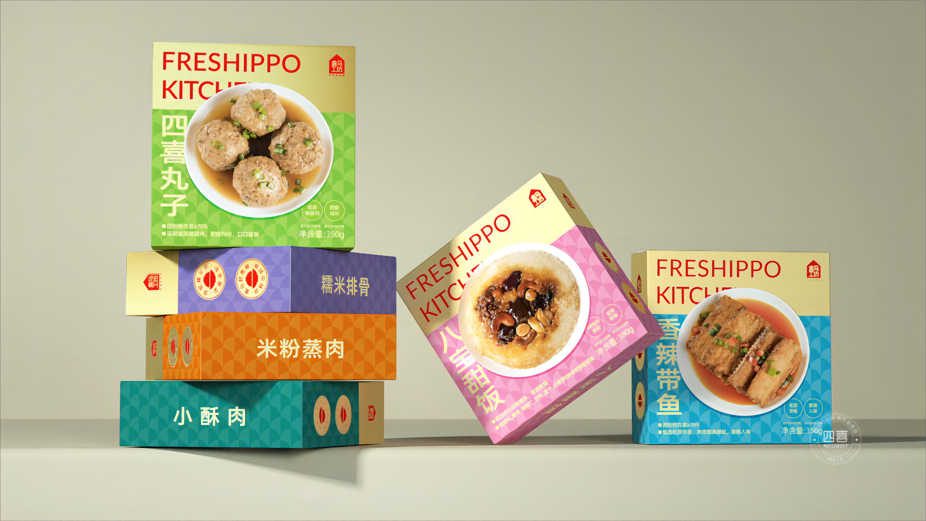 四喜：戶縣飯店新包裝“梅菜扣肉”，榮登盒馬APP快手菜銷量TOP1，看看包裝是怎么做的？(圖4)