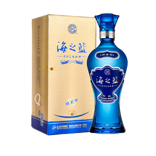 創(chuàng)意酒包裝設(shè)計(jì)洋河 海之藍(lán) 藍(lán)色經(jīng)典 52%vol 濃香型白酒 375ml 單瓶裝產(chǎn)品包裝設(shè)計(jì)欣賞(圖2)