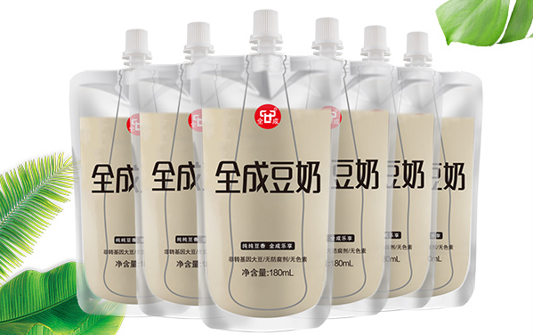 全成豆奶品牌logo與食品包裝設(shè)計(jì)欣賞(圖2)