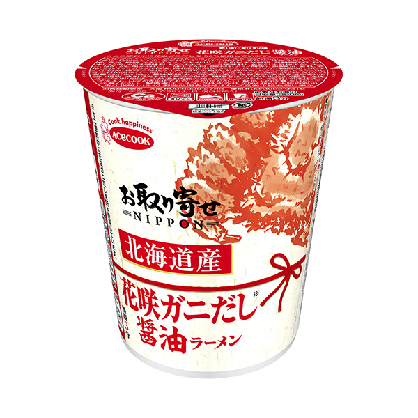 食品包裝設計欣賞訂購北海道產(chǎn)開花蟹高湯醬油拉面王牌廚師包裝設計欣賞(圖1)