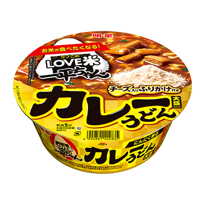 明星情人夢(mèng)一平醬大盛咖喱烏冬面加奶酪的配菜明星食品面類包裝設(shè)計(jì)(圖1)