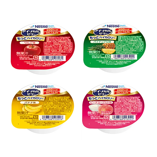 等熱量果凍更高蘋果味菠蘿味香蕉味水蜜桃酸奶味雀巢日本食品飲料包裝設計(圖1)