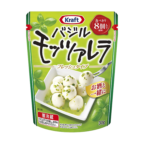 牛皮羅勒新鮮莫扎雷拉森永乳業(yè)食品飲料包裝設計(圖1)